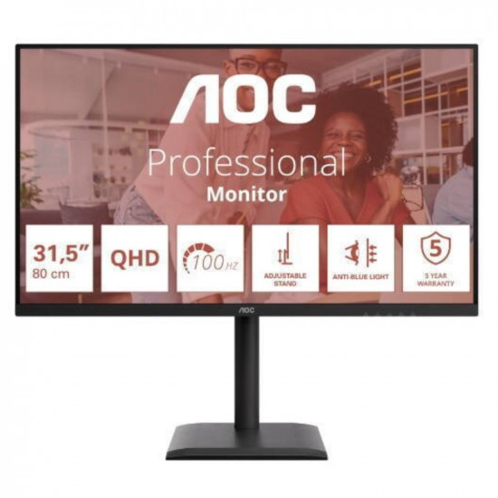 AOC Q32E4U QHD IPS Monitor 32' with speakers (Q32E4U) (AOCQ32E4U)