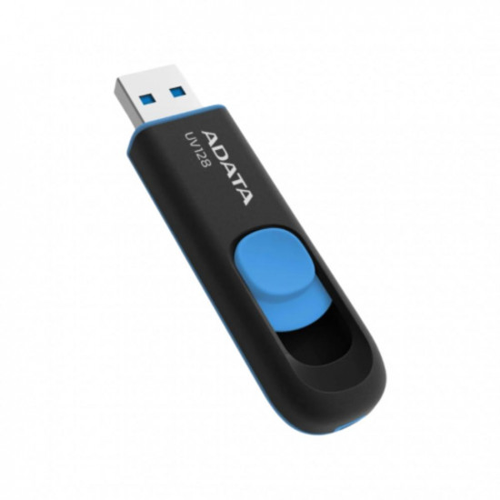 Adata UV128 32GB USB 3.0 Black - Blue (AUV128-32G-RBE) (ADAAUV128-32G-RBE)