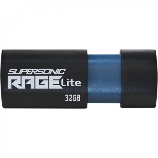 Patriot Supersonic Rage Lite 128 GB Black/Blue USB-A 3.2 Gen 1 (PEF128GRLB32U) (PATRPEF128GRLB32U)