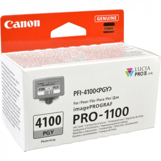 Canon Μελάνι Inkjet PFI4100PGY Photo Grey (6784C001) (CANPFI-4100PGY) *