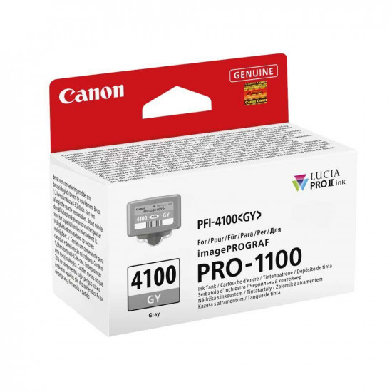 Canon Μελάνι Inkjet PFI4100GY Grey (6783C001) (CANPFI-4100GY) *
