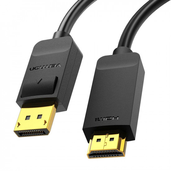 VENTION 4K DisplayPort to HDMI Cable 2M Black (HAGBH) (VENHAGBH)
