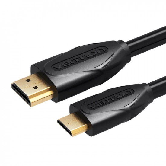 VENTION Mini HDMI to HDMI Cable 2M Black (VAA-D02-B200) (VENVAA-D02-B200)