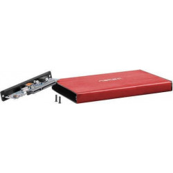 NATEC Rhino Go 2.5 SATA HDD/SSD Enclosure USB 3.0 - Red (NKZ-1279) (NTCNKZ-1279)