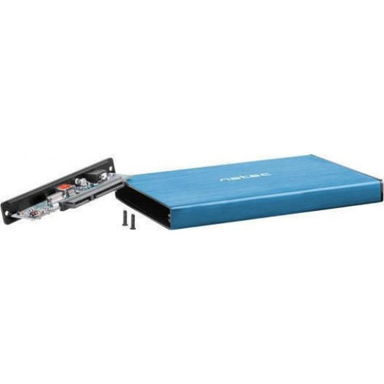 NATEC Rhino Go 2.5 SATA HDD/SSD Enclosure USB 3.0 - Blue (NKZ-1280) (NTCNKZ-1280)