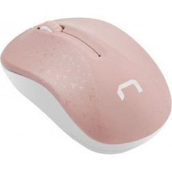 NATEC Toucan Wireless Optical Mouse 1600 DPI - Pink-White (NMY-1652) (NTCNMY-1652)