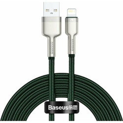 Baseus USB Cable For Lightning Cafule, 2.4a, 2m Green (CALJK-B06) (BASCALJK-B06)