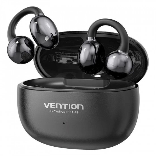 VENTION Wireless Bluetooth Open Ear Headphones ECHO CLIP A11 Black (NBWB0-ID) (VENNBWB0-ID)