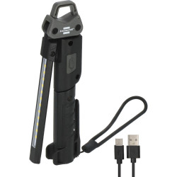 Brennenstuhl HL 400 AC Αναδιπλούμενος Επαναφορτιζόμενος Φακός Εργασίας LED με 3 Πηγές Φωτός 400lm, 120lm και 200lm (1173730002) (BNN1173730002)