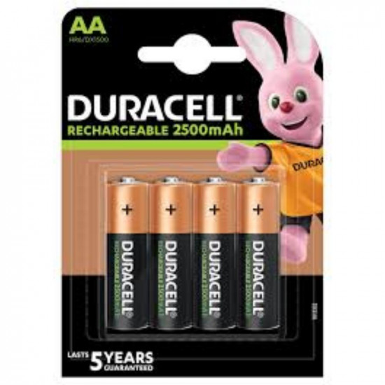 Duracell Rechargeable Ni-MH R6/AA 2500 mAh (blister) - 4 sztuki (DUR13362)