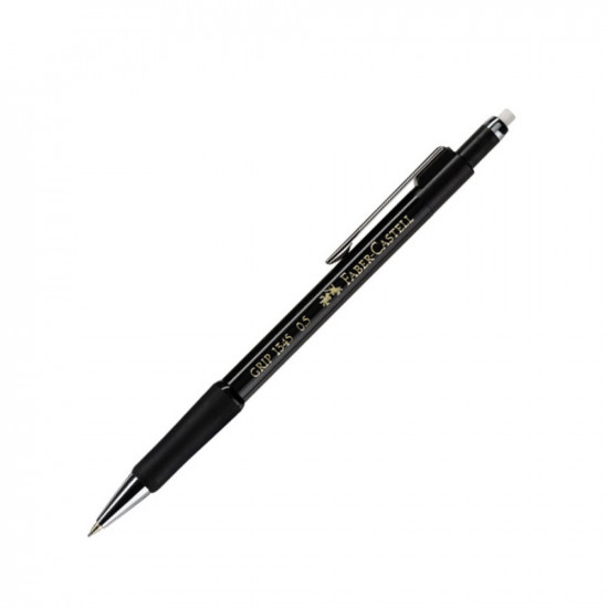 Faber-Castell Μηχανικό Μολύβι 0.5mm με Γόμα - Μαύρο (134599) (FAB134599)