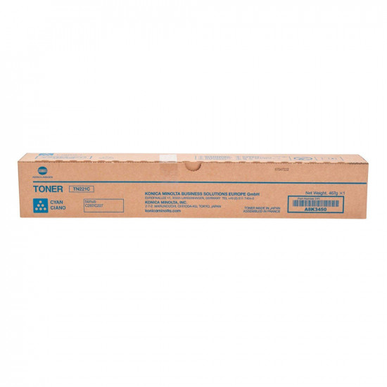 KONICA MINOLTA BIZHUB C227/287 TONER CYAN (A8K3450) (MINTN221C)