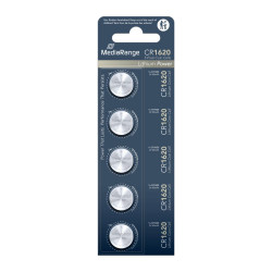 Μπαταρία Λιθίου MediaRange Coin Cells CR1620 3V (5 Pack) (MRBAT130)