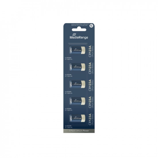 Μπαταρία Λιθίου MediaRange CR123A 3V (5 Pack) (MRBAT150)