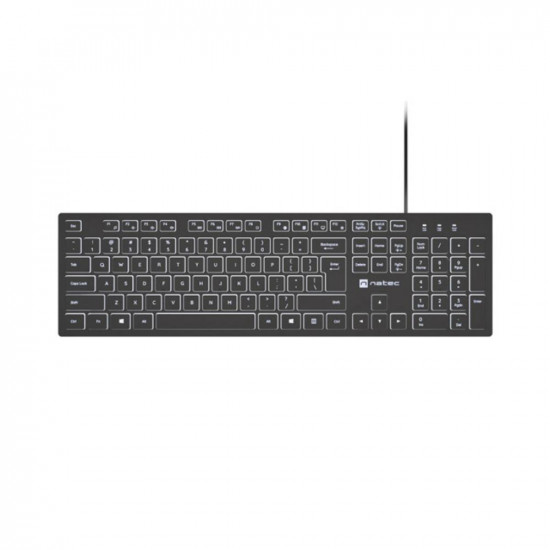 Natec Keyboard Herring Glow Us White Backlight (NKL-2342) (NTCNKL-2342)
