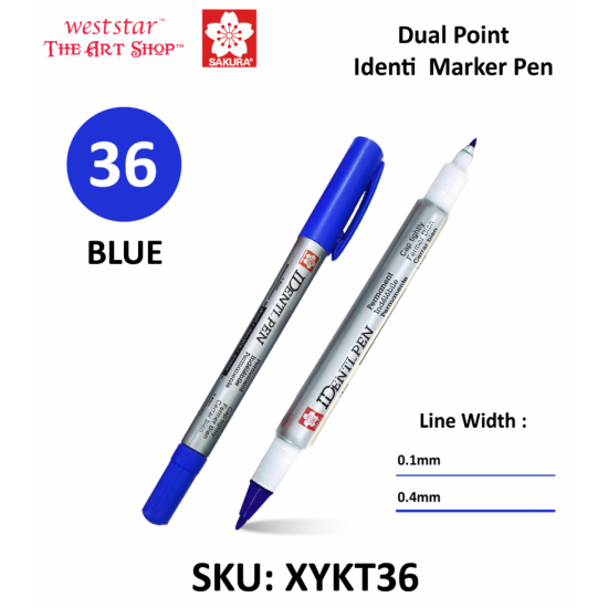 Sakura Μαρκαδόρος Identi 36 Μπλε (XYKT36) (SAKXYKT36)
