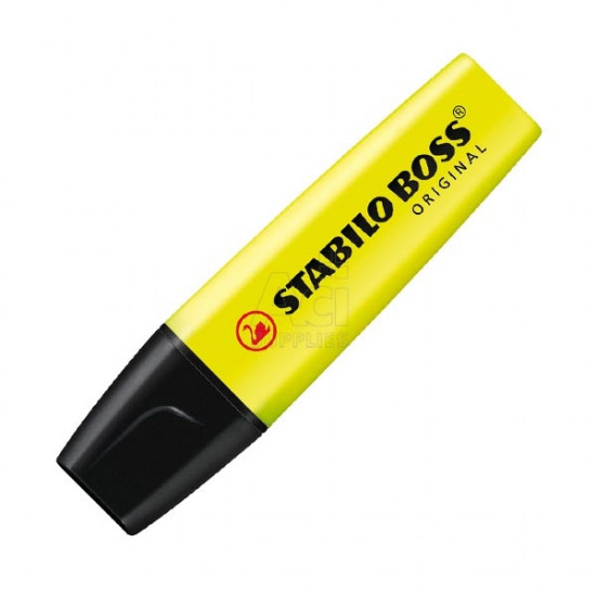 Μαρκαδόρος Υπογράμμισης STABILO BOSS 70/24 2 - 5 mm (Κίτρινο) (70/24) (STB0002)