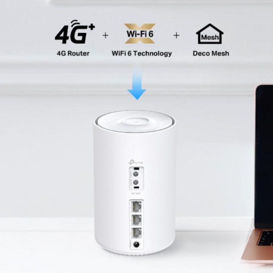TP-Link 4G+ AX1500 Whole Home Mesh WiFi 6 Gateway (DECO X10-4G(1-PACK) (TPDECOX204G-1PACK)