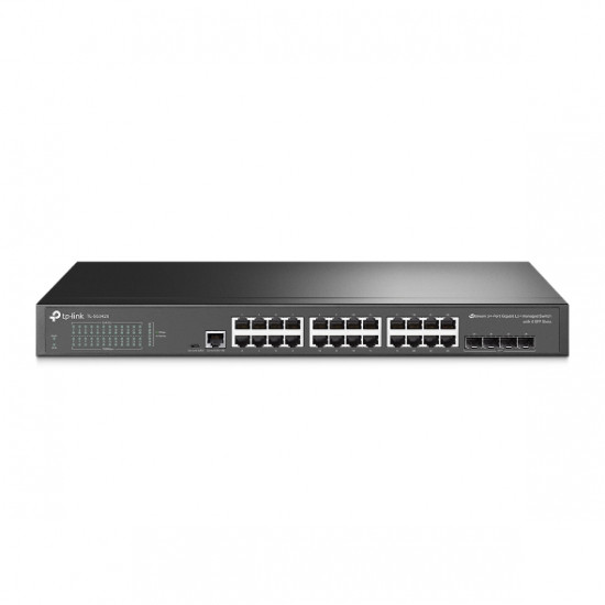 TP-Link JetStream 24-Port Gigabit L2 Managed Switch with 4 SFP Slots (SG3428) (TPTL-SG3428)