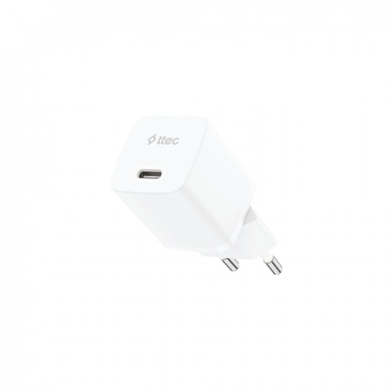 ttec SmartCharger GAN 30W PD USB-C Travel Fast Charger White (2SCG30B) (TTEC2SCG30B)