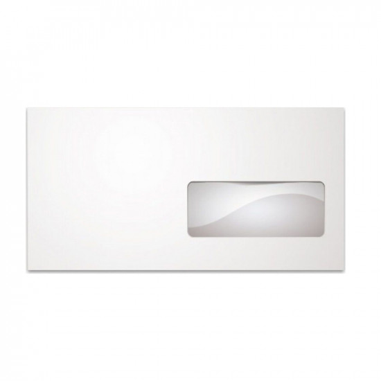 Typotrust Φάκελος Λευκός με Παράθυρο Δεξιά 115x230 (3006) (TYP3006)