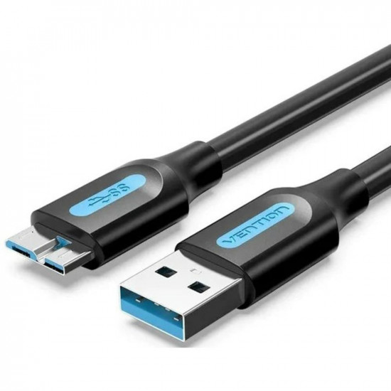 VENTION USB 3.0 A Male to Micro B Male Cable 2M Black PVC Type (COPBH) (VENCOPBH)
