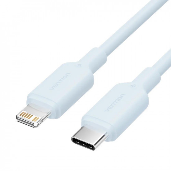 VENTION Type-C Male to Lightning Male 3A Cable 1M Blue PVC Type (LAKSF) (VENLAKSF)