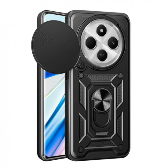Bodycell Armor Slide Cover Case Xiaomi Redmi 14C 4G/Poco C75 Black