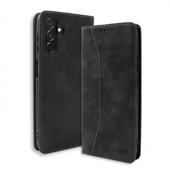 Bodycell Book Case Pu Leather Samsung A36 5G Black