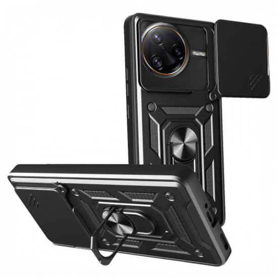 Bodycell Armor Slide Cover Case Xiaomi Poco F7 Ultra Black