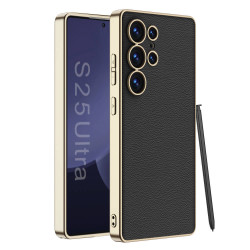 Bodycell Plating Leather Backcover Samsung S25 Ultra Black