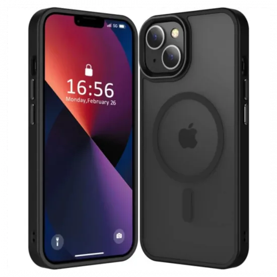 Bodycell Magsafe Backcover For iPhone 15 Matt Black