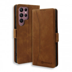 Bodycell Book Case Pu Leather Samsung S26 Ultra 5G Brown