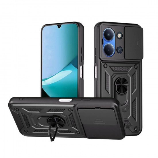 Bodycell Armor Slide Cover Case Xiaomi Redmi 15C 4G/Poco C85 4G Black