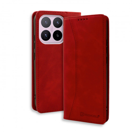 Bodycell Book Case Pu Leather Xiaomi 17T  Red