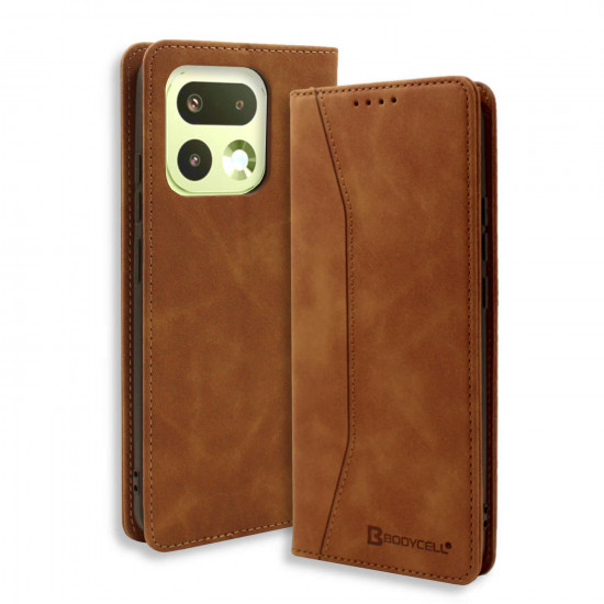 Bodycell Book Case Pu Leather Realme 16 Pro Plus Brown