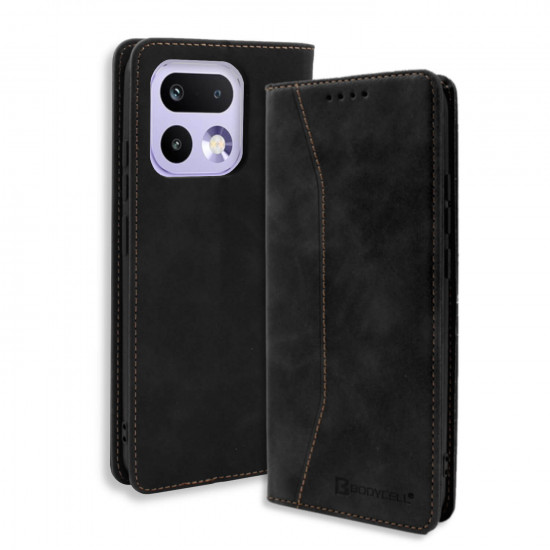 Bodycell Book Case Pu Leather Realme 16 Pro  Black