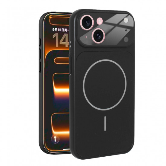 Bodycell AG Glass Magsafe Cover iPhone 15 Black