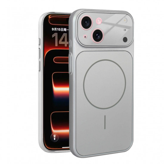 Bodycell AG Glass Magsafe Cover iPhone 15 Silver