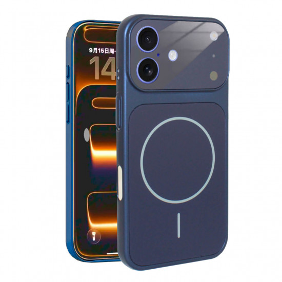Bodycell AG Glass Magsafe Cover iPhone 16 Blue