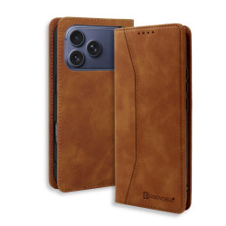 Bodycell Book Case Pu Leather iPhone 18 Pro Brown