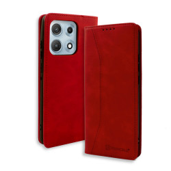 Bodycell Book Case Pu Leather Motorola Edge 70 Max Red