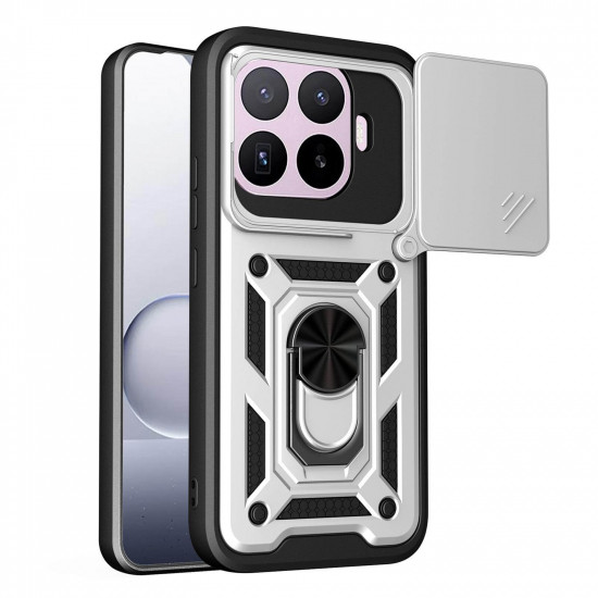 Bodycell Armor Slide Cover Case Xiaomi 17T Silver
