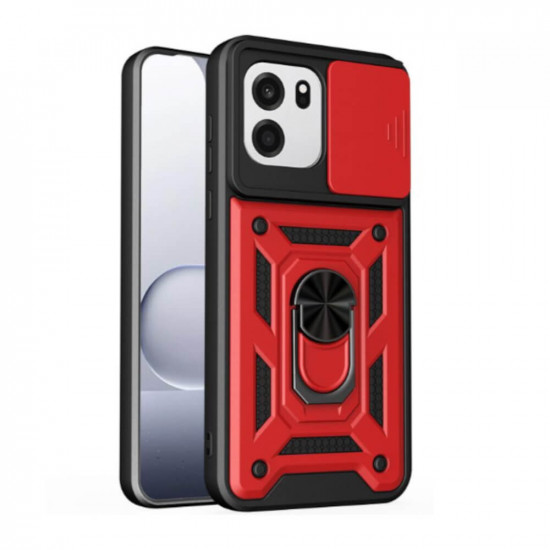 Bodycell Armor Slide Cover Case OnePlus Nord CE6/Turbo 6V Red