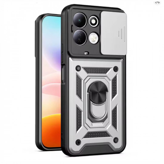 Bodycell Armor Slide Cover Case Xiaomi Redmi 17 4G/5G Silver