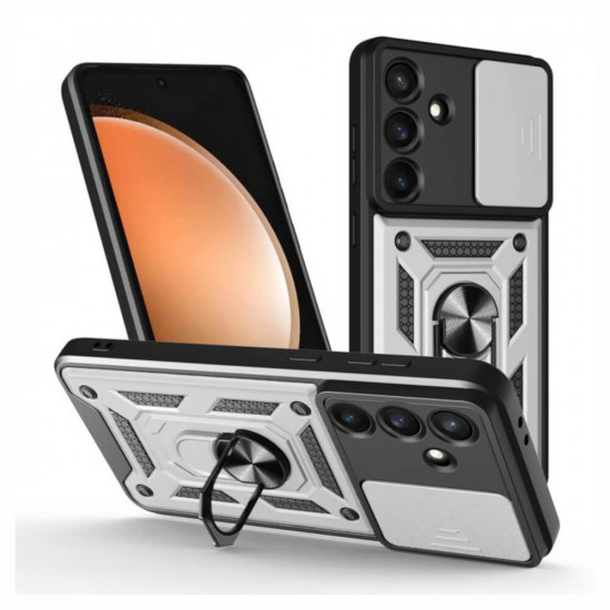 Bodycell Armor Slide Cover Case Samsung S26 FE 5G Silver