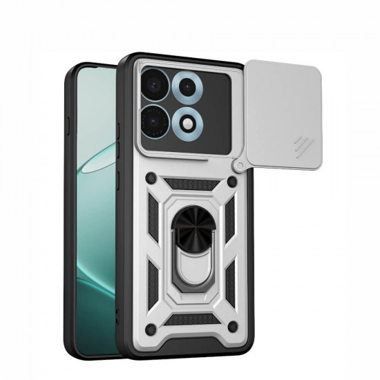 Bodycell Armor Slide Cover Case Motorola Edge 70 Max Silver