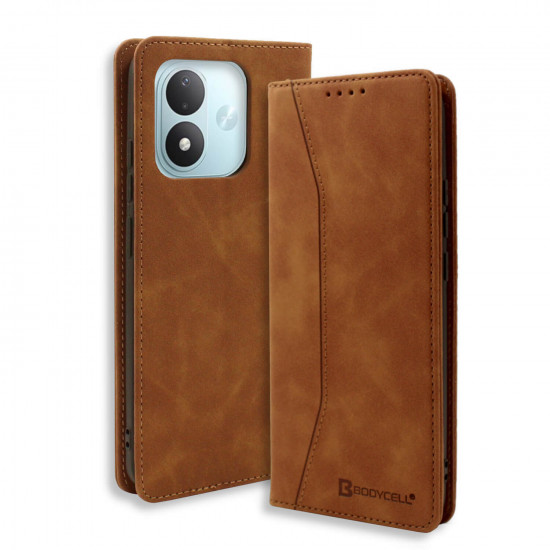 Bodycell Book Case Pu Leather Xiaomi Note 17 4G/5G Brown