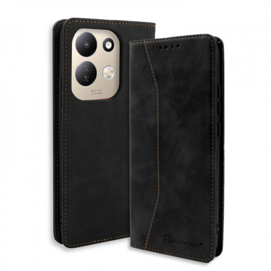 Bodycell Book Case Pu Leather Xiaomi Redmi 17 4G/5G Black