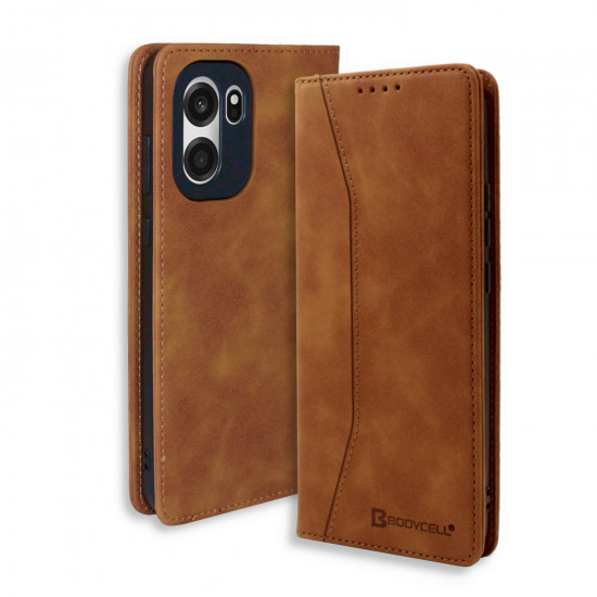 Bodycell Book Case Pu Leather OnePlus Nord CE6/Turbo 6V Brown